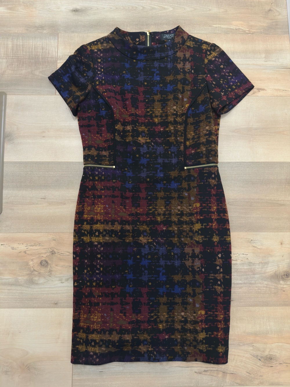 Tahari ASL “Levine” Abstract Sheath Dress